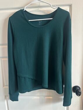 Freely Large Thermal Ribbed Long-sleeve Shirt Boho active Layering Top